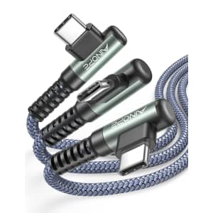 Ainope USB-C 90-Degree Charging Cable 3-Pack for $9