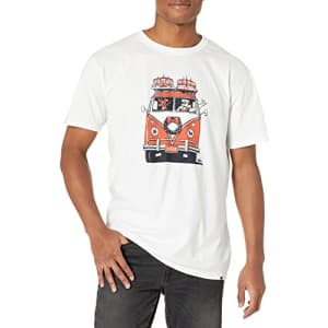 Quiksilver Men's Xmas Cruisin with The Man Short Sleeve Tee Shirt, White, X-Large for $25