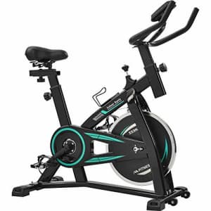 Merax Exercise Bike Indoor Cycling Bike Cycle Trainer Adjustable Stationary Bike 330LBS Weight for $150