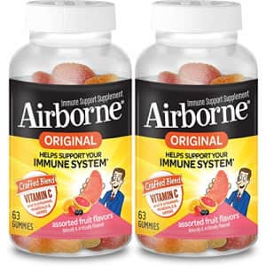 Airborne Assorted Fruit Gummies - Vitamin C 750mg (per Serving) (2x63 Count in a Bottle), for $40