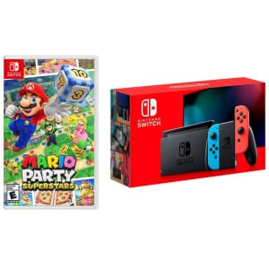 Nintendo Switch Console w/ Mario Party Superstars Game for $340