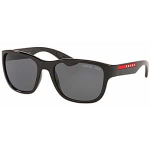 Prada Sport - PS01US Black Rectangle Men Sunglasses - 59mm for $126