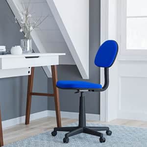 Flash Furniture Low Back Swivel Task Office Chair - Adjustable Royal Blue Student Chair with Padded for $49 Flash Furniture Low Back Swivel Task Office Chair - Adjustable Royal Blue Student Chair with Padded for $49