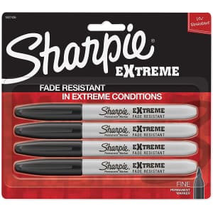 Sharpie Extreme Permanent Markers 4-Pack for $7 Sharpie Extreme Permanent Markers 4-Pack for $7