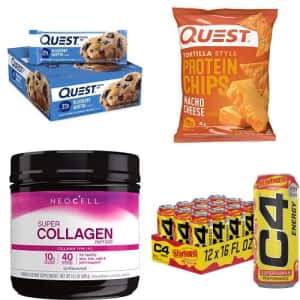 Protein Snacks, Powder, and Supplements at Amazon: Buy 1, get 50% off 2nd