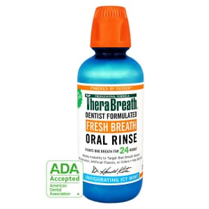 TheraBreath 24-Hour Fresh Breath Oral Rinse 16-oz. Bottle for $8 TheraBreath 24-Hour Fresh Breath Oral Rinse 16-oz. Bottle for $8
