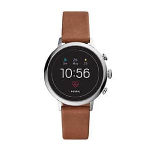 Fossil Women's Gen 4 Venture HR Heart Rate Stainless Steel and Leather Touchscreen Smartwatch, for $209