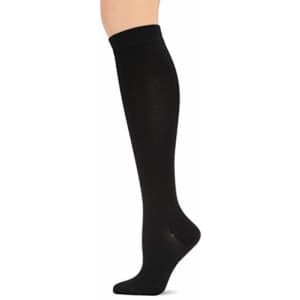 Dr. Scholl's Women's Graduated Compression Knee High Socks-1 & 2 Pair Packs, Dress Black, 4-10 for $17