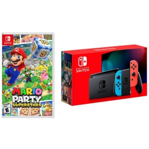 Nintendo Switch Console w/ Mario Party Superstars for $340