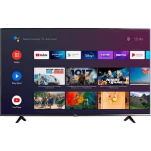 TCL 75" Class 4 Series LED 4k UHD Smart Android TV for $600