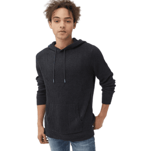 Aeropostale Men's Ribbed Hooded Sweater for $20