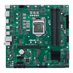 ASUS Pro Q570M-C/CSM LGA1200 (Intel 10th&11th Gen) mATX Commercial Motherboard (PCIe 4.0,1 for $143