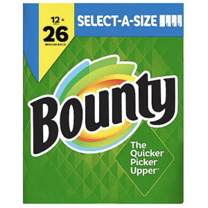 Bounty Select-A-Size Big Roll Paper Towels 12-Pack for $18 for members