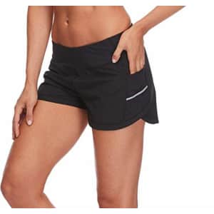 Body Glove Active Women's Buck UP Loose FIT Activewear Short, Black, X-Small for $24