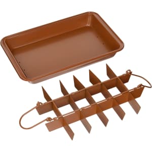 Gotham Steel Brooklyn Brownie Copper Nonstick Baking Pan w/ Built-In Slicer for $18 Gotham Steel Brooklyn Brownie Copper Nonstick Baking Pan w/ Built-In Slicer for $18