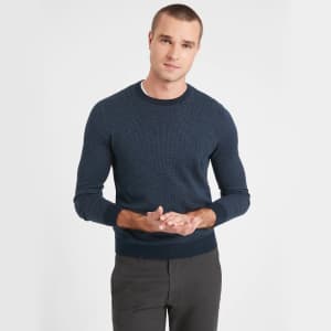 Banana Republic Factory Men's Birdseye Crew-Neck Sweater for $9.99 in cart Banana Republic Factory Men's Birdseye Crew-Neck Sweater for $9.99 in cart