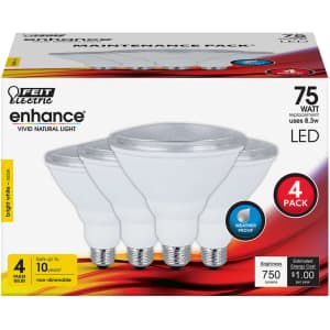 Feit Electric Enhance 8.3W LED Bulb 4-Pack for $15 Feit Electric Enhance 8.3W LED Bulb 4-Pack for $15