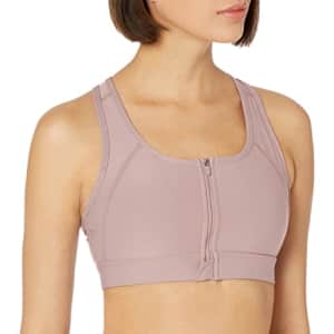 Jockey Women's Activewear High Impact Mesh Back Zip Front Sports Bra, Pink Haze, m for $29 Jockey Women's Activewear High Impact Mesh Back Zip Front Sports Bra, Pink Haze, m for $29
