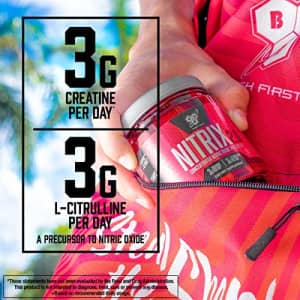 BSN NITRIX 2.0 - Nitric Oxide Precursors, 3g Creatine, 3g L Citrulline - Supports Workout for $28