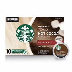 Starbucks Hot Cocoa K-Cup Coffee Pods Hot Cocoa for Keurig Brewers 1 box (10 pods) for $17