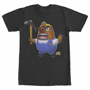 Nintendo Men's Animal Crossing New Leaf Resetti T-Shirt, Black, XXXX-Large for $17 Nintendo Men's Animal Crossing New Leaf Resetti T-Shirt, Black, XXXX-Large for $17