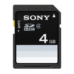 Sony SF4N4/TQM 4GB SDHC Class 4 Memory Card for $20