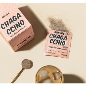 Renude Chagaccino Coffee Booster 10-Pack for $22 Renude Chagaccino Coffee Booster 10-Pack for $22