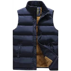 Msmsse Men's Fleece-Lined Winter Vest for $20 Msmsse Men's Fleece-Lined Winter Vest for $20
