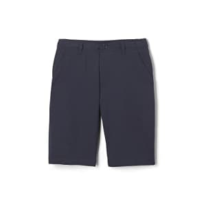 French Toast Boys' Flat Front Performance Stretch Short, Navy, 38 for $28