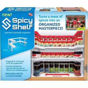 Spicy Shelf Spice Rack and Stackable Organizer for $20 Spicy Shelf Spice Rack and Stackable Organizer for $20