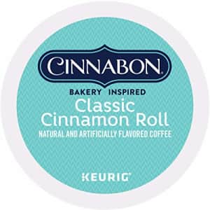 Cinnabon Classic Cinnamon Roll Keurig Single-Serve K-Cup Pods, Light Roast Coffee, 48 Count for $30