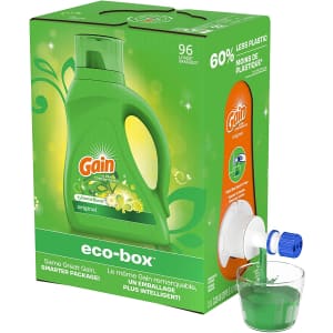 Gain Liquid 96-Load Laundry Detergent Soap Eco-Box for $10 via Sub & Save Gain Liquid 96-Load Laundry Detergent Soap Eco-Box for $10 via Sub & Save