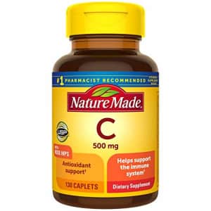 Nature Made Vitamin C 500 mg Caplets with Rose Hips, 130 Count (Packaging May Vary) for $6