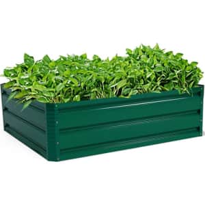 GoPlus Green and Gray Steel Raised Garden Kit for $50