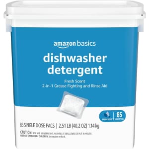 Amazon Basics 85-Ct. Dishwasher Detergent Pacs for $17.62 via Sub & Save
