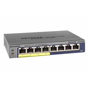Netgear ProSafe Plus GS108PE-300NAS 8-port gigabit Ethernet switch for $99 Netgear ProSafe Plus GS108PE-300NAS 8-port gigabit Ethernet switch for $99