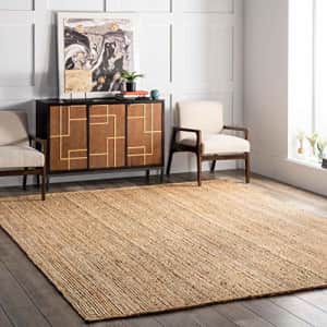 nuLOOM Rigo Hand Woven Jute Accent Rug, 2' 3" x 4', Natural for $30 nuLOOM Rigo Hand Woven Jute Accent Rug, 2' 3" x 4', Natural for $30