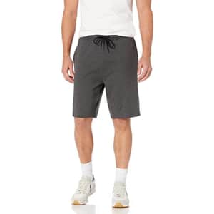 Southpole Men's Basic Jersey Shorts, Heather Charcoal, X-Large for $5