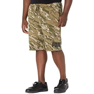 PUMA Men's Big Logo 10" Shorts BT, Grape Leaf/Camo, 2XL for $26 PUMA Men's Big Logo 10" Shorts BT, Grape Leaf/Camo, 2XL for $26
