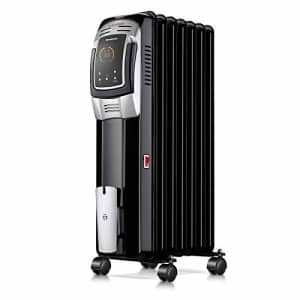 Homeleader 1500W Oil Heater, Space Heater with LED Display Screen, 24-Hour Timer and Remote for $70
