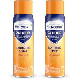 Microban Disinfectant Spray 2-Pack for $6