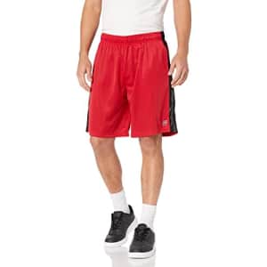 Southpole Men's Basic Mesh Shorts, Red, XX-Large for $14