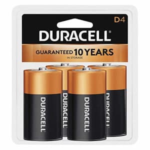 Duracell Coppertop D Alkaline Batteries 1.5 Volt 4 Each (Pack of 11) for $93