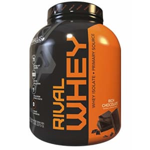 Rivalus Rivalwhey Rich Chocolate 5lb - 100% Whey Protein, Whey Protein Isolate Primary Source, for $76