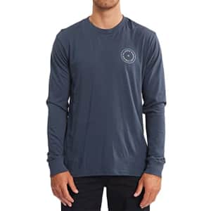 Billabong Men's Long Sleeve Premium Logo Graphic Tee T-Shirt, Navy Walled, Small for $19