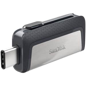SanDisk 64GB Dual Drive USB 3.1 Flash Drive for $12