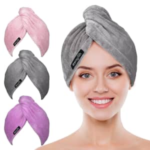 Popchose Microfiber Hair Towel 3-Pack for $7 Popchose Microfiber Hair Towel 3-Pack for $7
