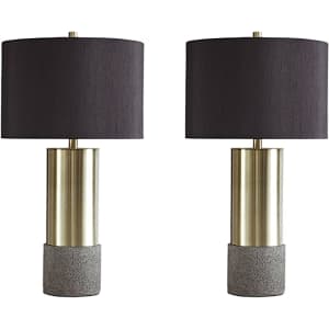 Signature Design by Ashley Jacek Modern Contemporary Table Lamp 2-Pack for $100