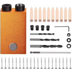 Tacklife 45-Piece Pocket Hole Jig Set for $12 Tacklife 45-Piece Pocket Hole Jig Set for $12