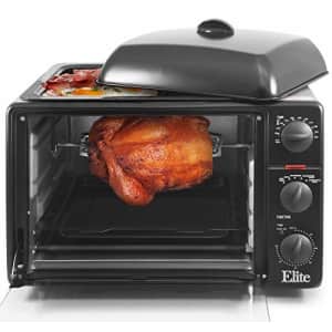 Maxi-Matic Elite Gourmet ERO-2008SZ Countertop Convection Toaster Oven with Top Grill & Griddle for $81 Maxi-Matic Elite Gourmet ERO-2008SZ Countertop Convection Toaster Oven with Top Grill & Griddle for $81